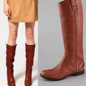 Madewell‎ 1937 English Saddle Archive Leather Tall Riding Equestrian Brown Boots